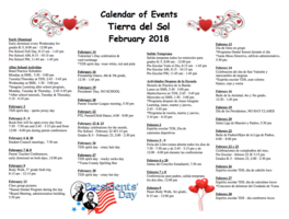 Calendar - February 2018