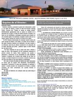 August 6th - Parent Weekly Bulletin-Spanish