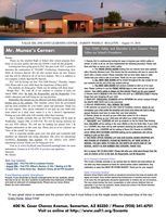August 13th - Parent Weekly Bulletin