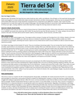 January 2020 Newsletter - ENG