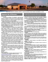 November 18th - Parent Weekly Bulletin - Spanish