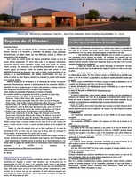 November 25th - Parent Weekly Bulletin -Spanish