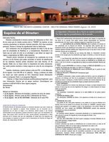 August 19th - Parent Weekly Bulletin - Spanish