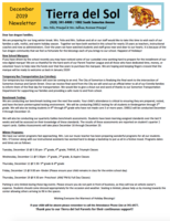 December 2019 Newsletter - English