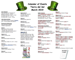 March 2019 Calendar