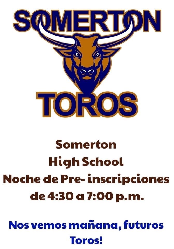 Somerton Toros Somerton High School Pre Registration - Spanish